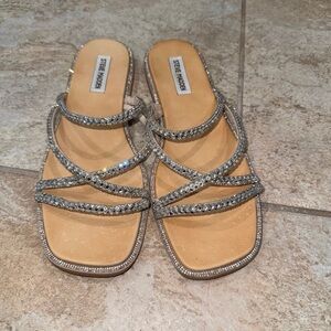 Steve Madden SPICE Rhinestone Sandals  Size 8 1/2  8.5